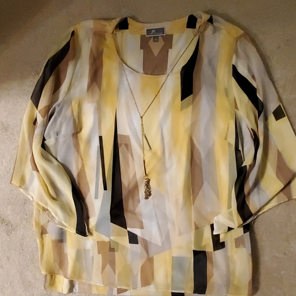 JM Collection- Blouse - Picture 2 of 4